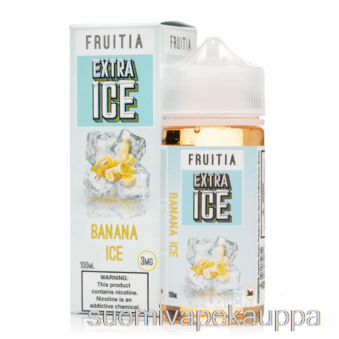 Vape Box Banaanijää - Ylimääräistä Jäätä - Fruitia - 100ml 3mg